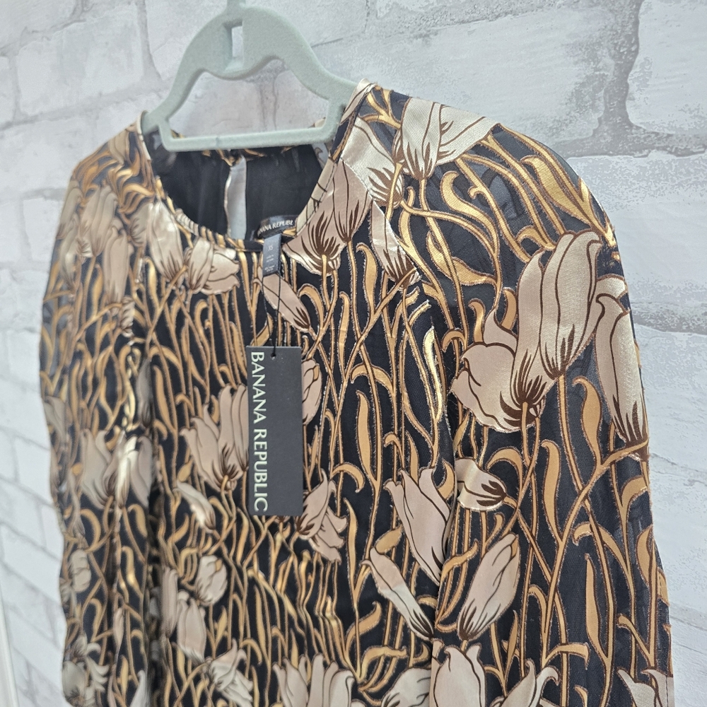 Banana Republic Metallic Blouse - Picture 3 of 11